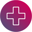 Pharmacy cross icon.